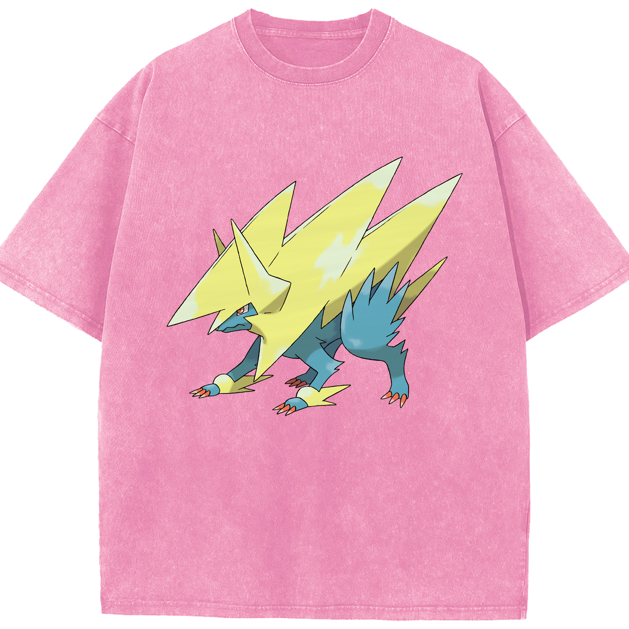 （画像用） ポケットモンスター Pokémon 綿100% ヴィンテージ風 半袖Tシャツ（フロントプリント）